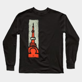 Eiffeltower - Paris France Art-Deco Long Sleeve T-Shirt